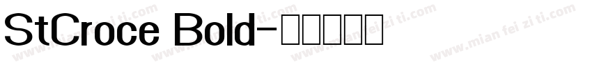 StCroce Bold字体转换
